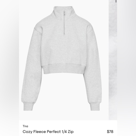 Tna 1/4 zip cropped sweater - Picture 2 of 3